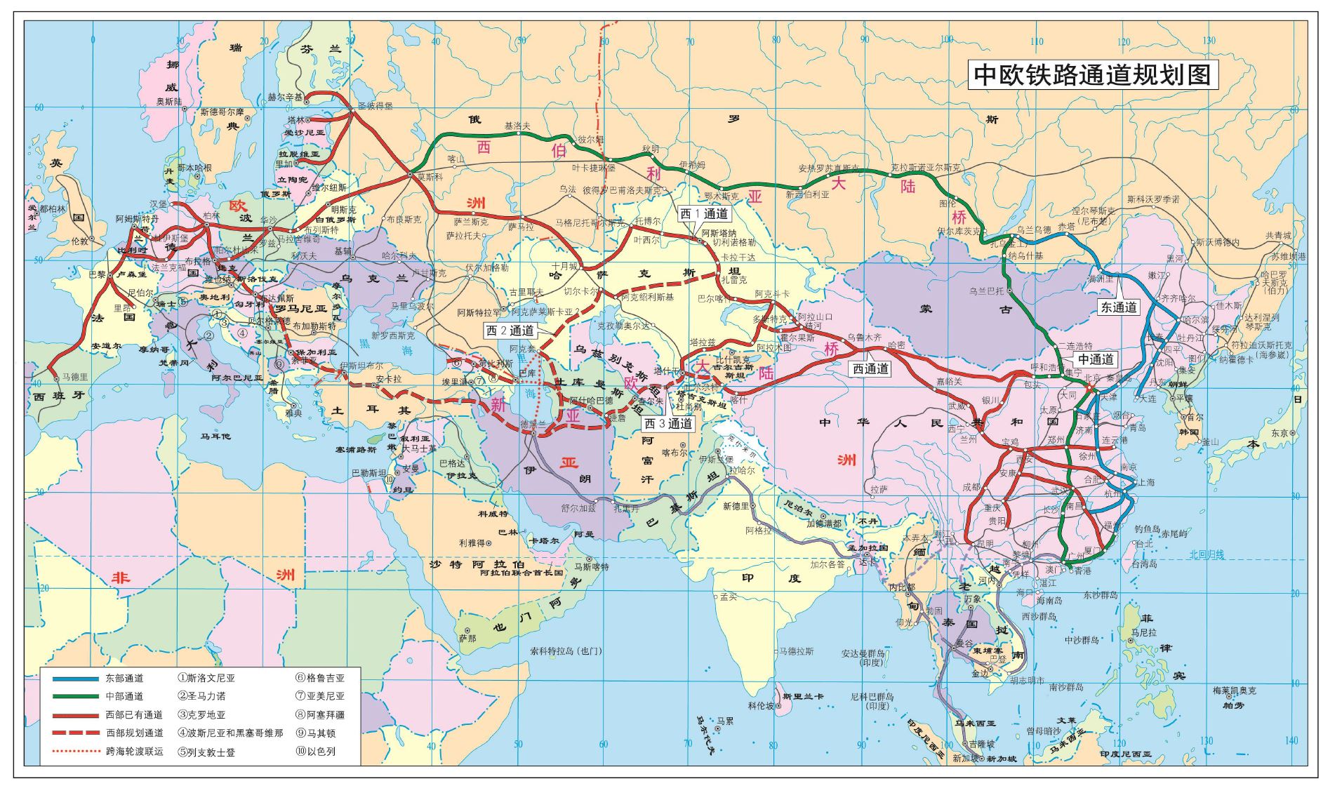 We release Eurasian Transport Rail Network Map